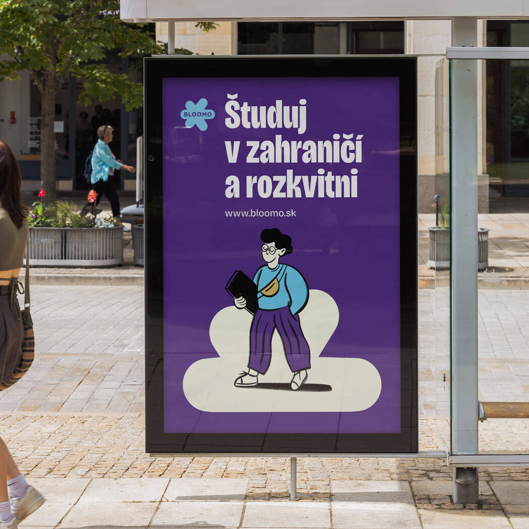 bloomo vizualna identita plagat